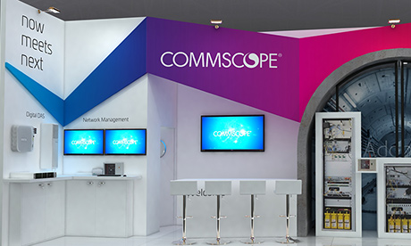 Exhibition stand design for Commscope at PMR 2018